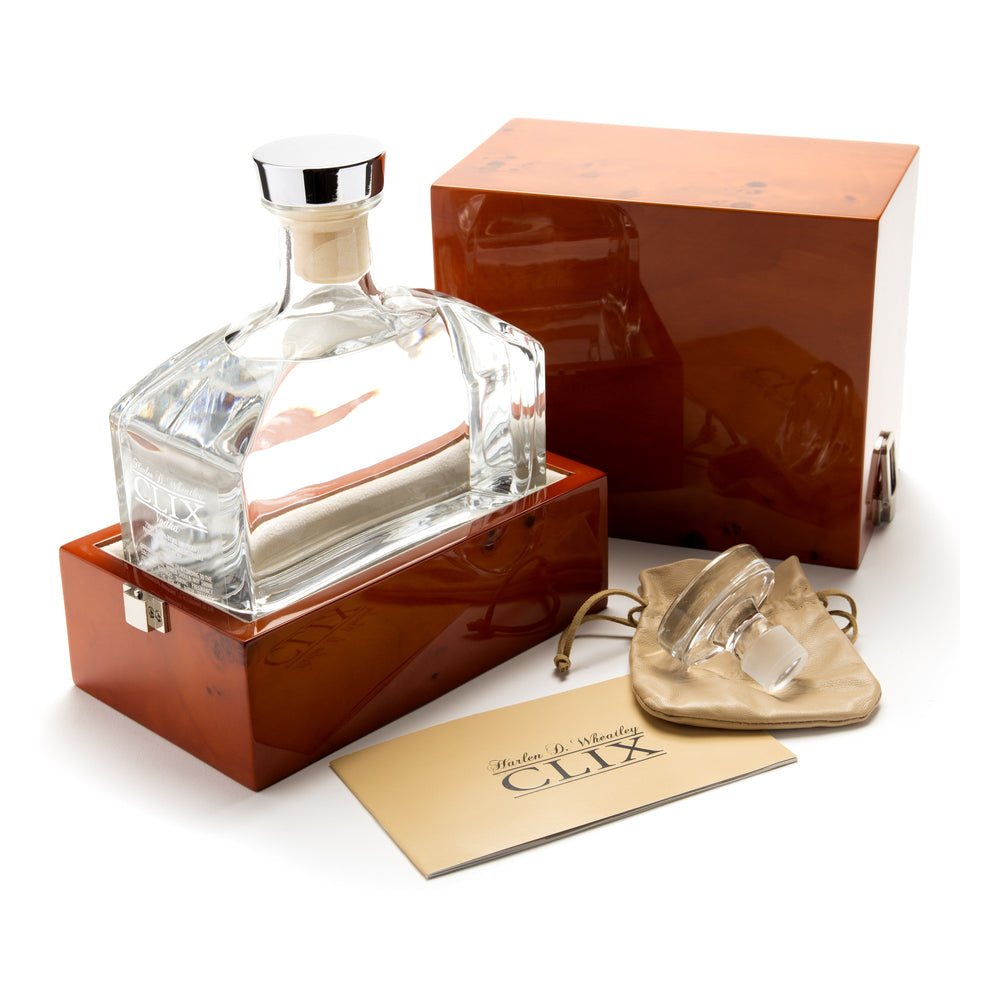 CLIX Vodka — decanter and presentation case
