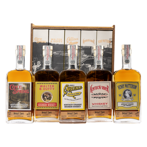 The Prohibition Collection — five bottles and their case