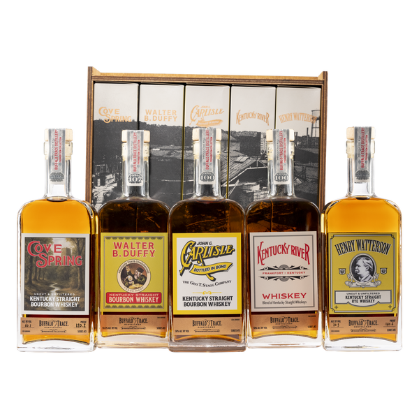 The Prohibition Collection — five bottles and their case